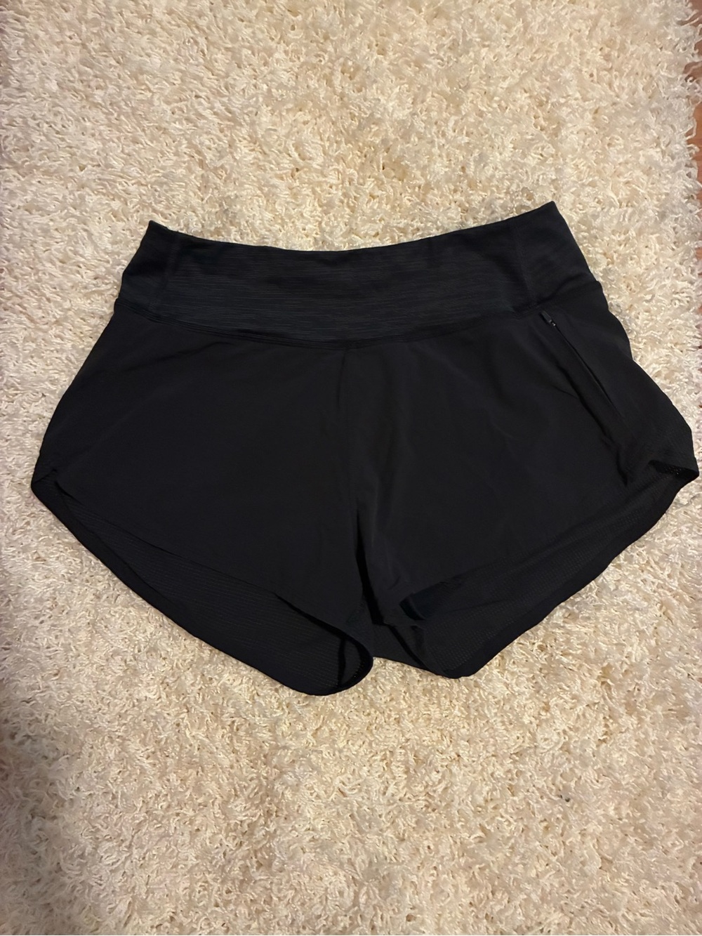 Outdoor Voices Black Women's Athletic Shorts with Zip Pocket